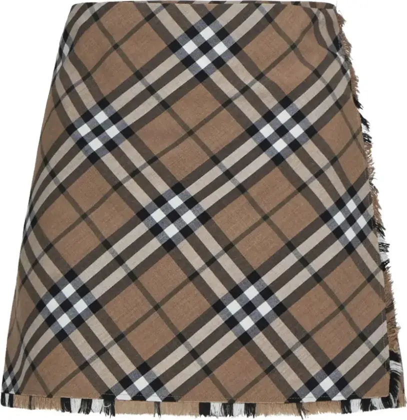 Dame, Skjørt, Brun, S