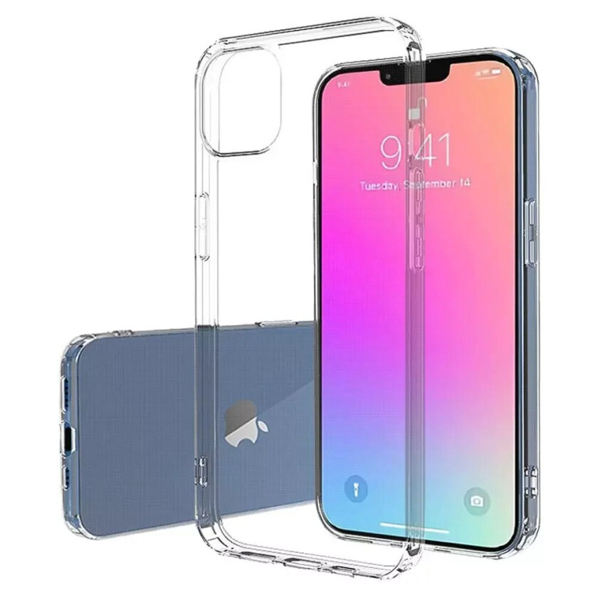 Hurtel iPhone 13 Hurtel Ultra Clear Fleksibelt Plastdeksel - Gjennomsiktig
