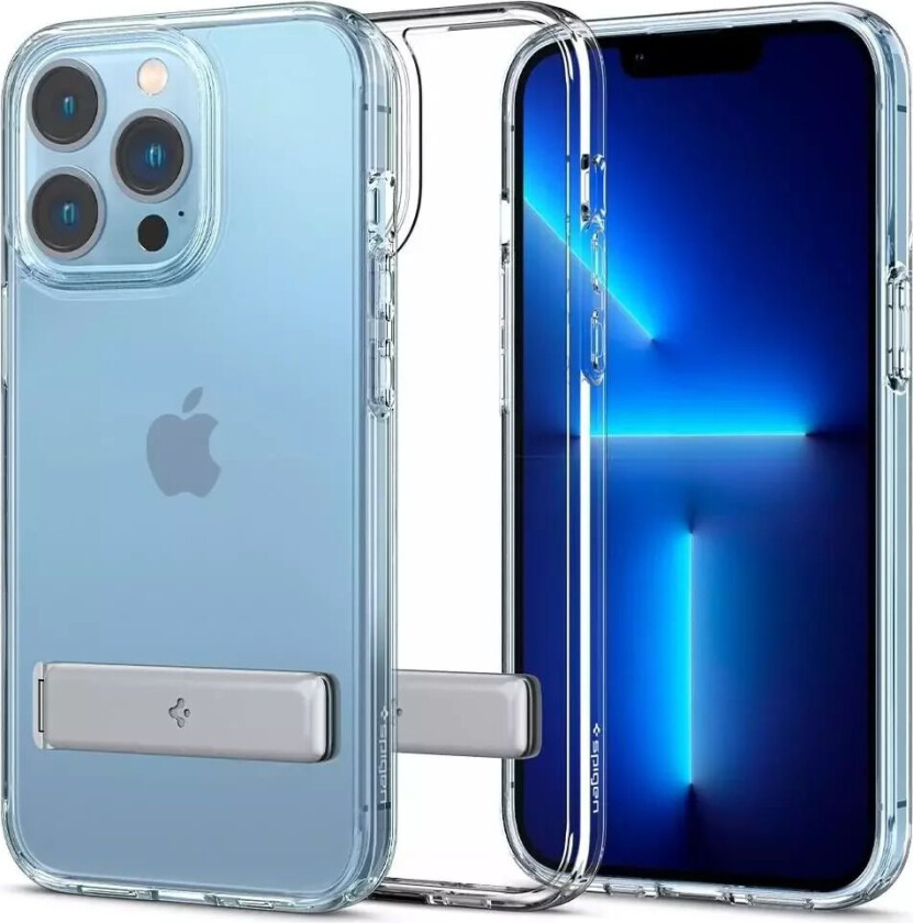 iPhone 13 Pro Ultra Hybrid Bakdeksel med Stående Funksjon- Gjennomsiktig