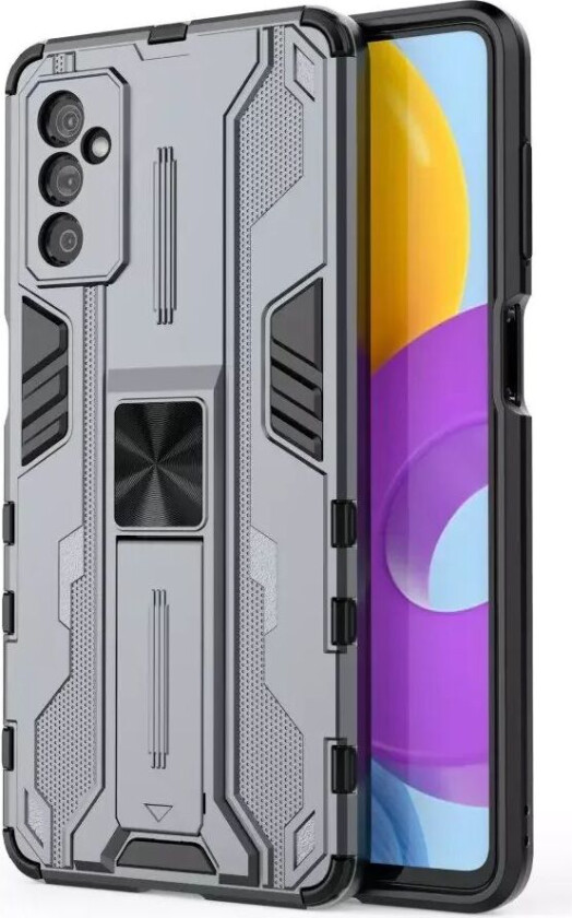 Samsung Galaxy M52 (5G) Håndverker Bakdeksel med Kickstand - Grå