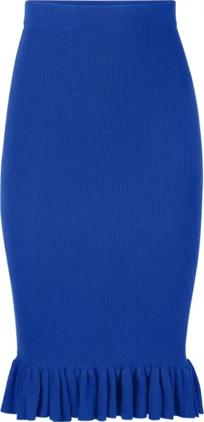 Dame, Skjørt, Blå, XL