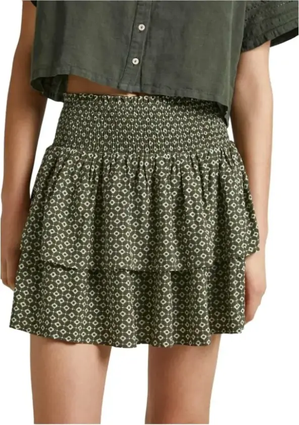 Dame, Skjørt, Grønn, L