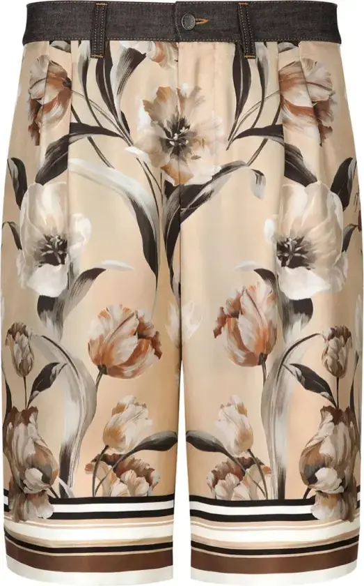 Herre, Shorts, Flerfarget, L