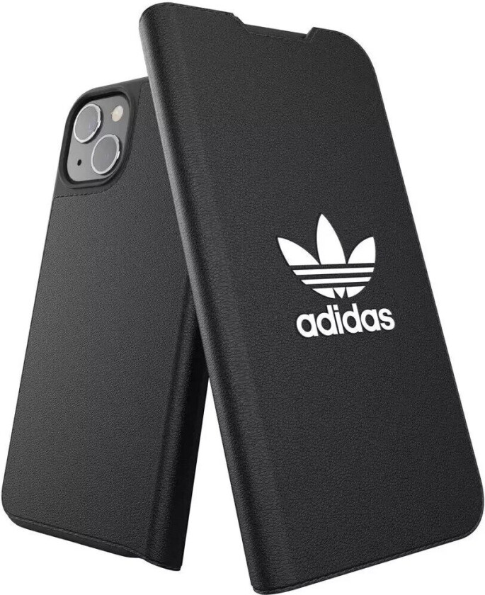 iPhone 13 Trefoil Booklet Flip Deksel m. Kortholder - Svart