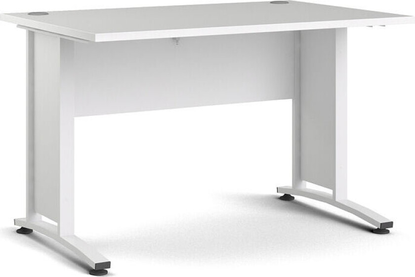 Prisme skrivebord bredde 120 cm, hvit