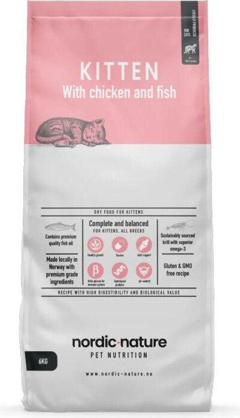 Kitten Tørrfôr til kattunge 6 kg