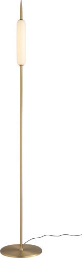 Dunhammer gulvlampe, lys messing