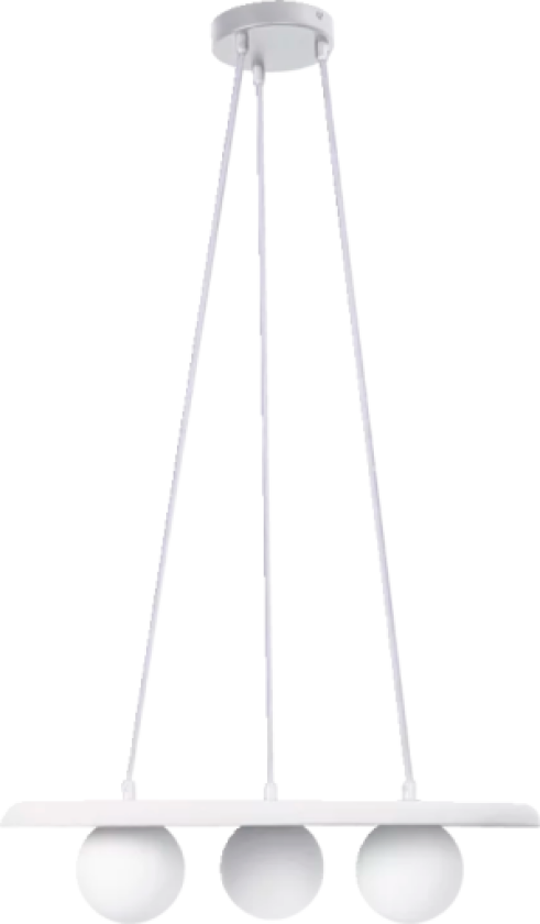 Nest lysekrone, hvid