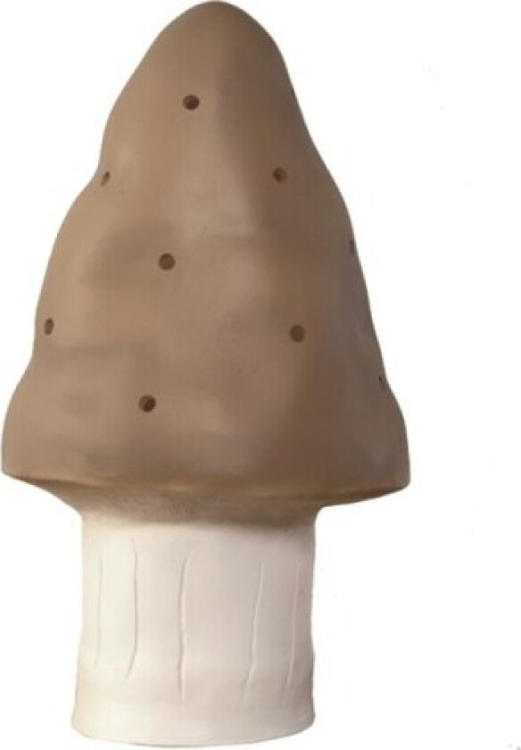 Svamp barnelampe, brun, Ø15x28 cm