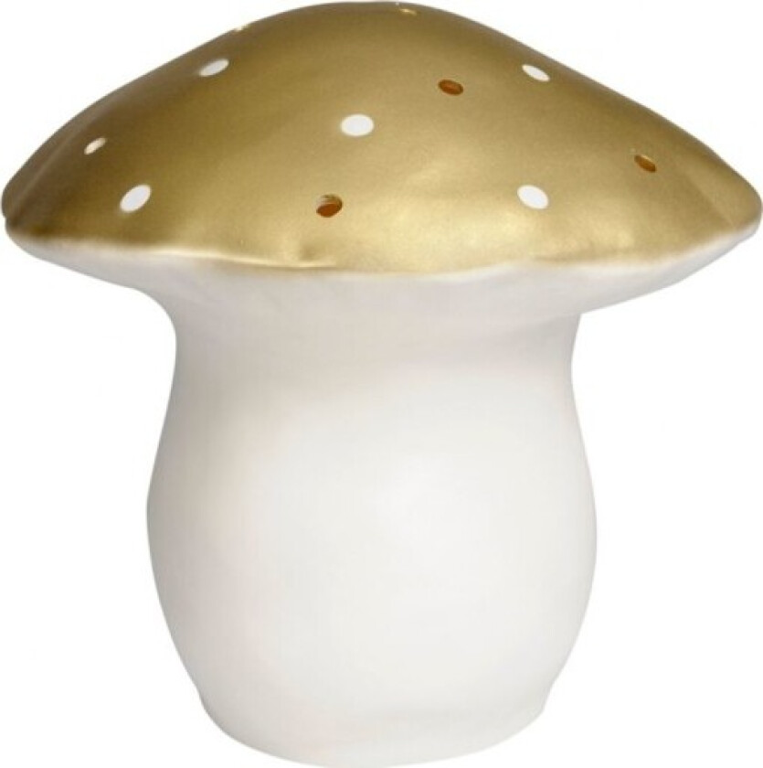 Svamp barnelampe, gull, Ø29x30 cm