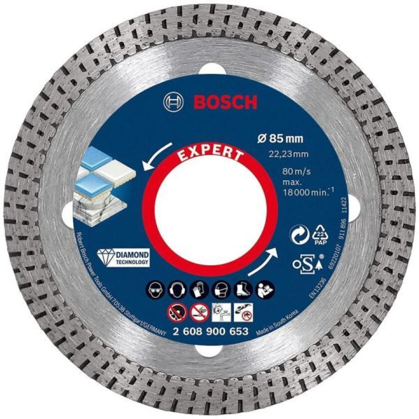 Expert Hardceramic Diamantkappeskive Ø 85 mm