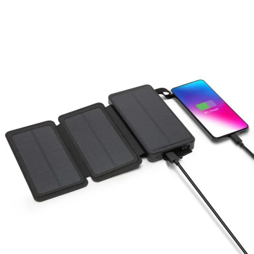 Powerbank med solcellelading 20 W 8000 mAh