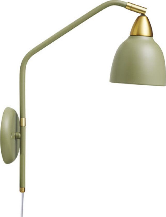 Urban vegglampe, høy, matt grønn