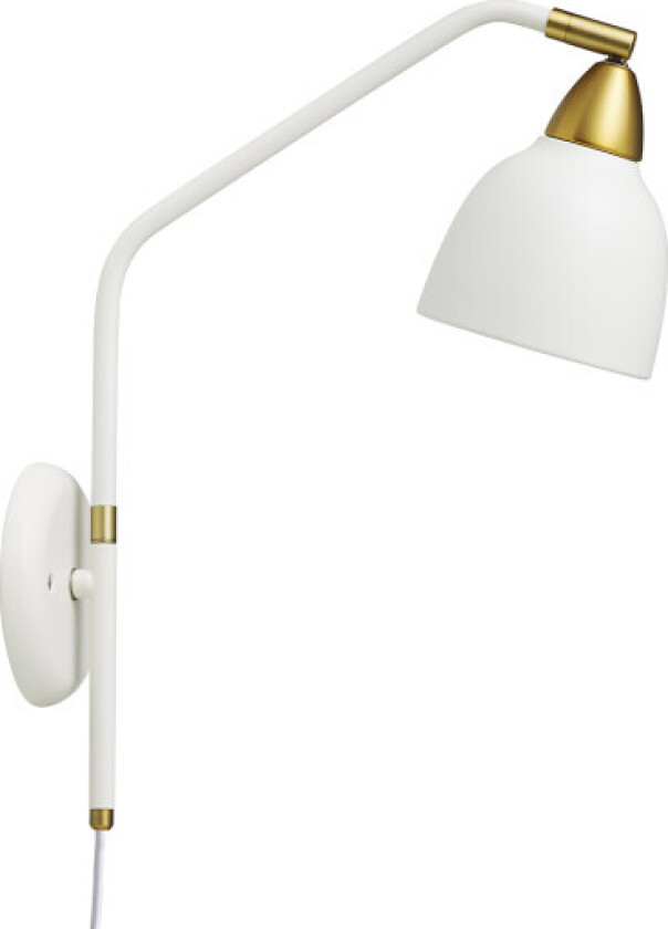 Urban vegglampe, høy, hvit