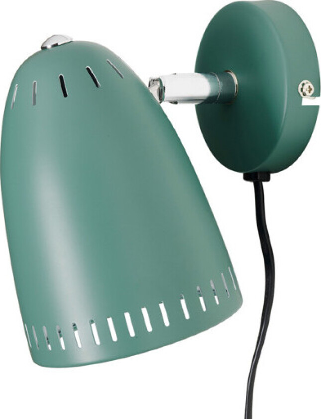 Dynamo vegglampe, kort, grön