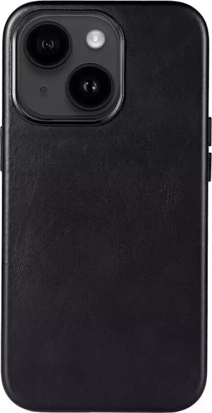 GEAR iPhone 13 GEAR Collection Magsafe Ekte Skinn Bakdeksel - Svart