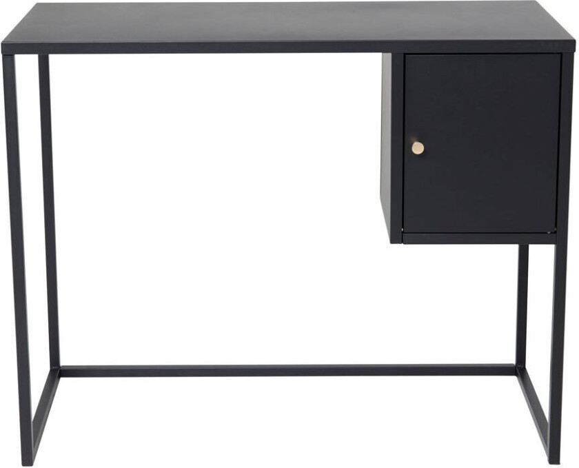 Bakal skrivebord 1 dør svart .