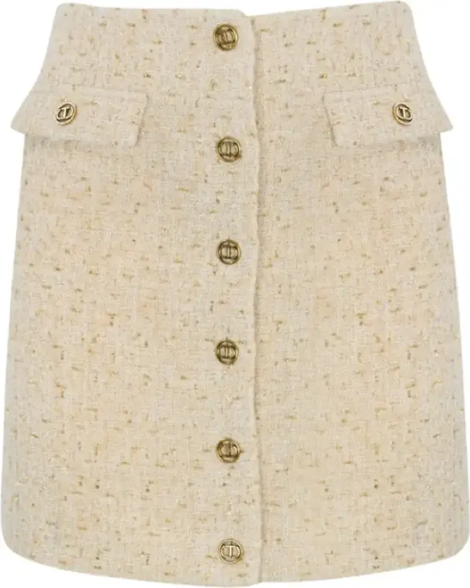 Dame, Skjørt, Beige, M