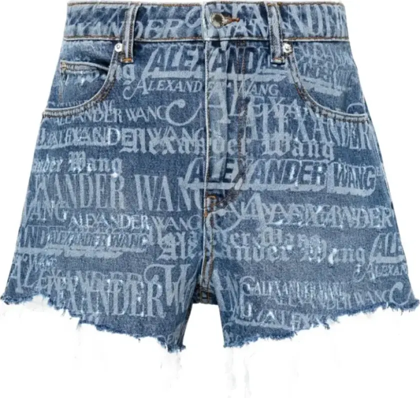 Alexander Wang, Dame, Shorts, Blå, W28