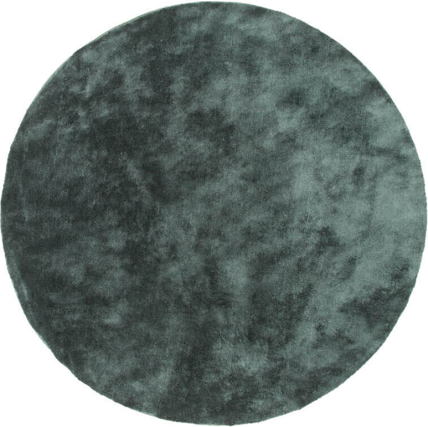 Undra teppe Ø200 cm polyester grønn.