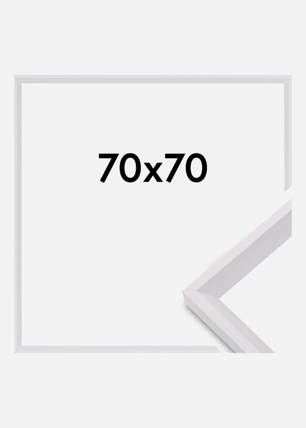 Ramme Globe Akrylglass Hvit 70x70 Cm