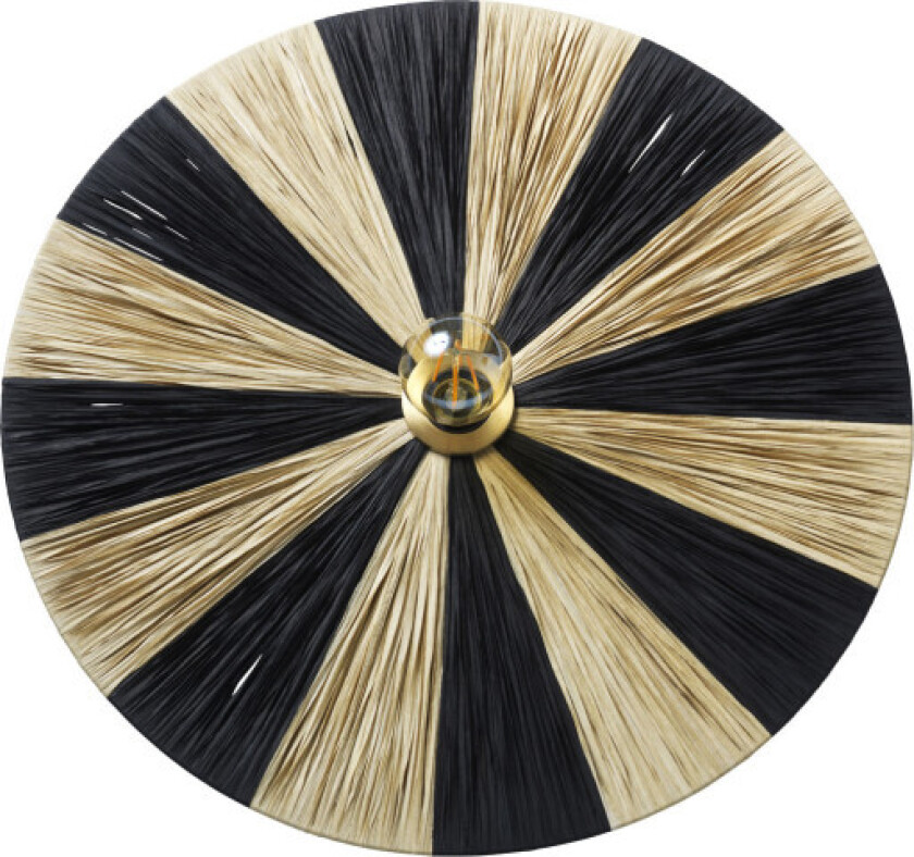 Dott Stripes vegglampe, svart