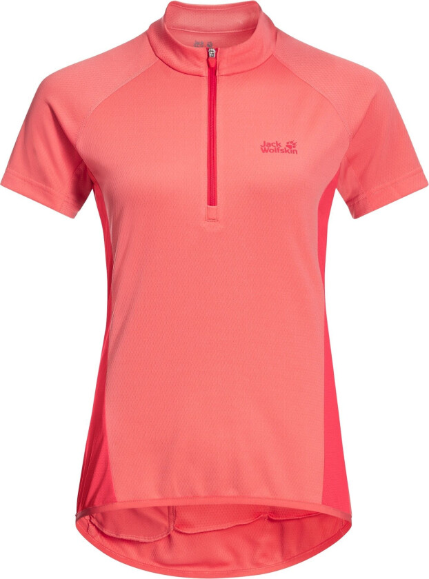 Women's Tourer Halfzip Tee S, Desert Rose