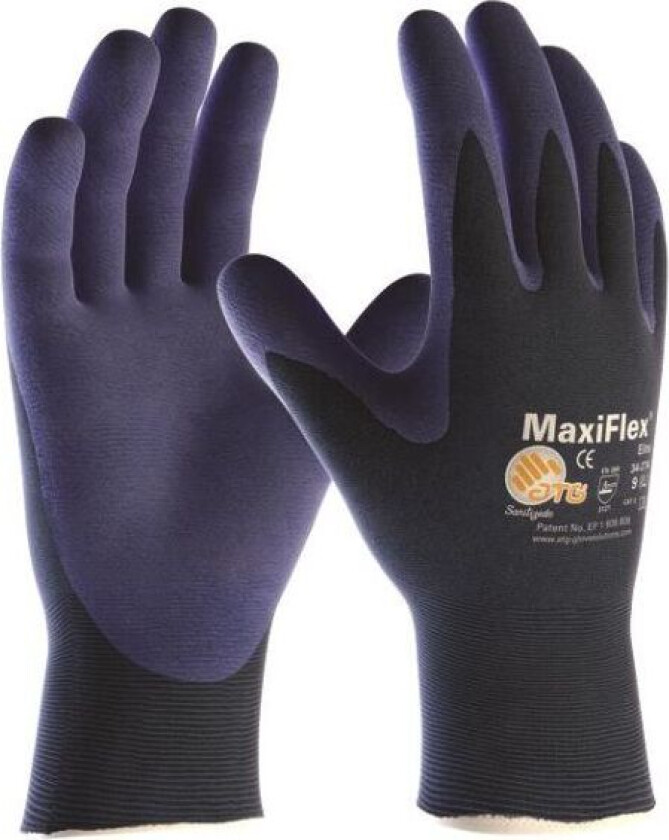 MaxiFlex ELITE 34-274 Monteringshanske blå Størrelse 11