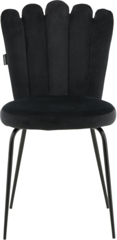 Limhamn spisestuestoler velour svart.