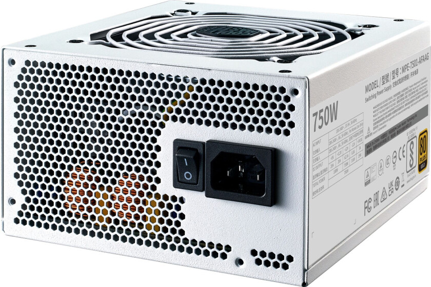 Cooler Master MWE Gold V2 ATX 3.1 White 750W strømforsyning