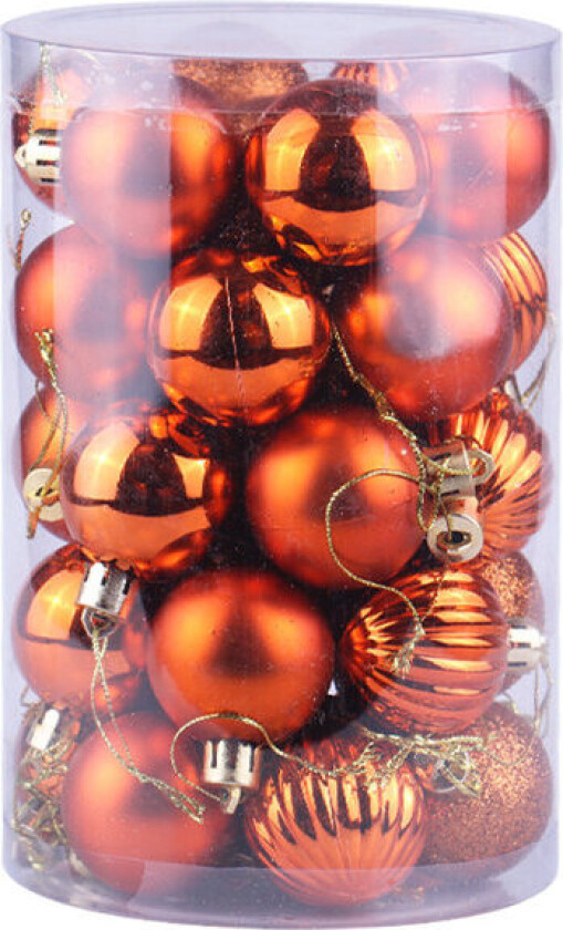 Julekuler Ornamenter, 34 stk Julekule Sett 4cm/1.57in