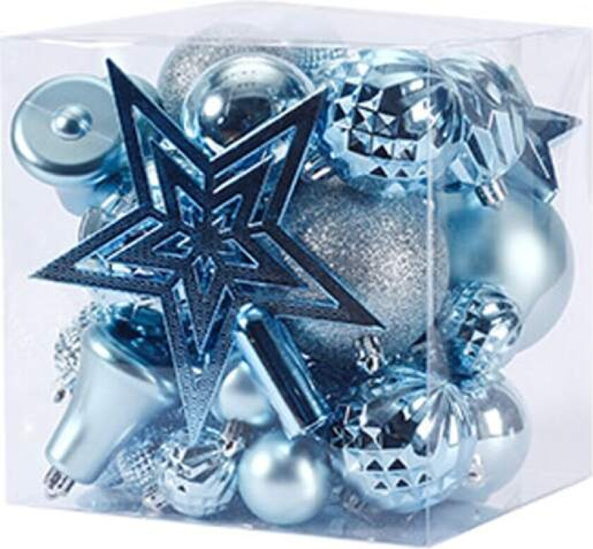 Uknuselige julekulepyntsett Gavepakke for