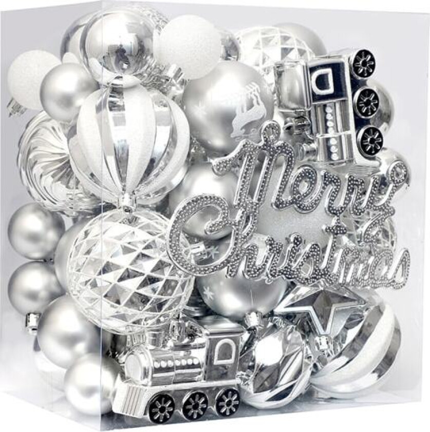 65 stk Julekuler Ornamenter, Malte Knusefrie Festlige