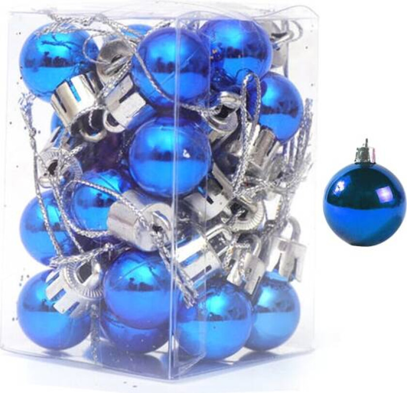 Julekuler 24 stk 2cm Mini Julekulepynt