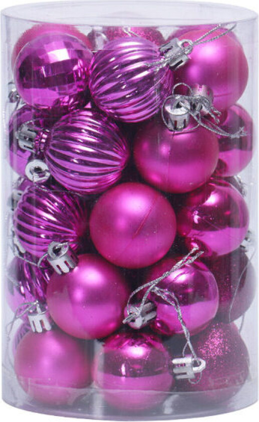 34 stk Julekuler Ornamenter Julekule Sett 4cm/1.57in