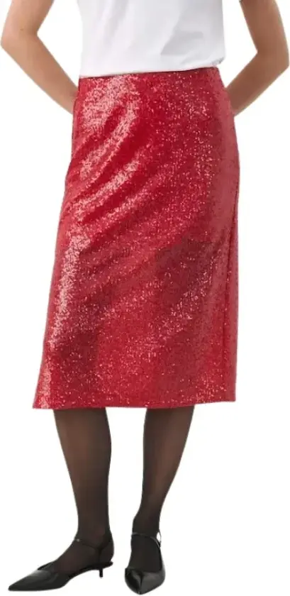 Dame, Skjørt, Rød, S