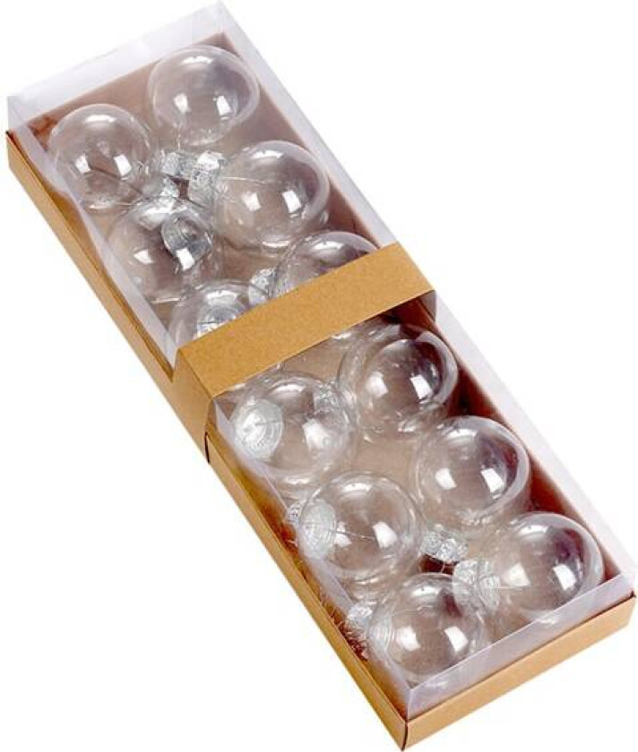 DIY Gjennomsiktige Fyllbare Kulepynt, Julekuler for