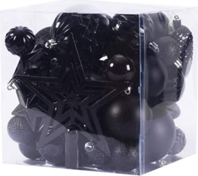 Uknuselige julekulepyntsett Gavepakke for