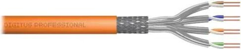 Bilde av Digitus Bulkkabel Cat 7 Sftp, Pimf Oransje 500m
