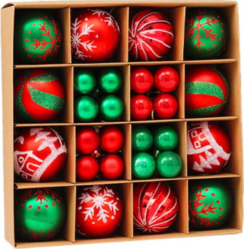 Julekuler Ornamenter til Juledekorasjoner - Juletre