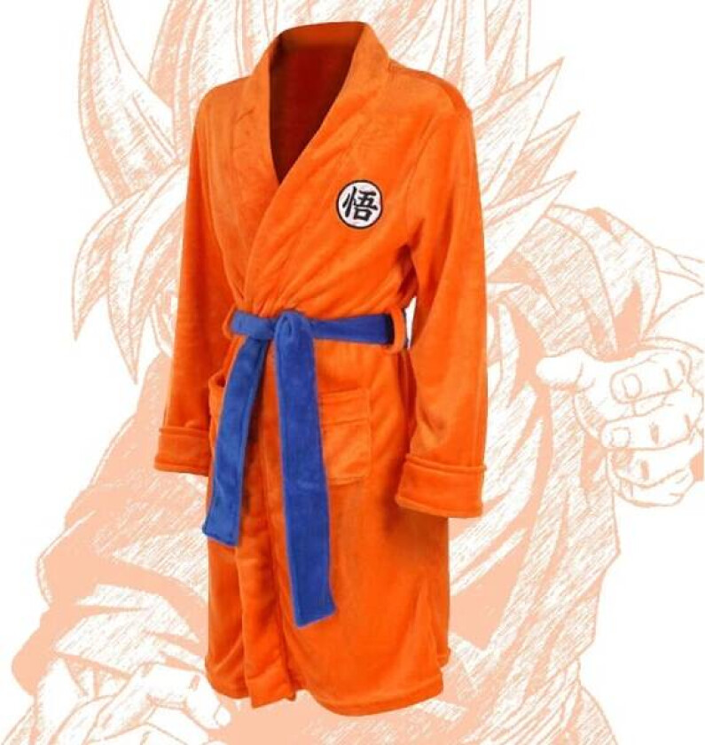 Mub- Anime Dragon Pig Cosplay kjole Robe Sun Goku Farai fløyel badekåpe Ouma Goku cosplay kostyme Orange Orange XL