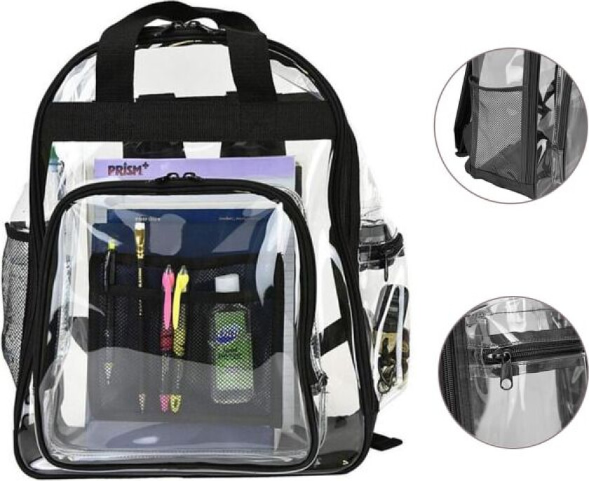 Klar Ryggsekk, Stor Klar Ryggsekk Heavy Duty Transparent