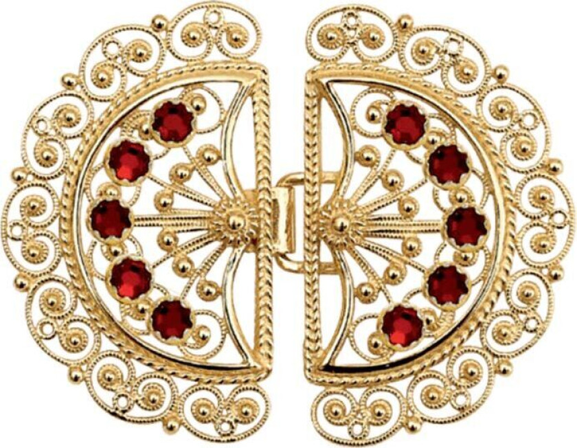 Bilde av Beltespenne Fana i 830 forgylt sølv