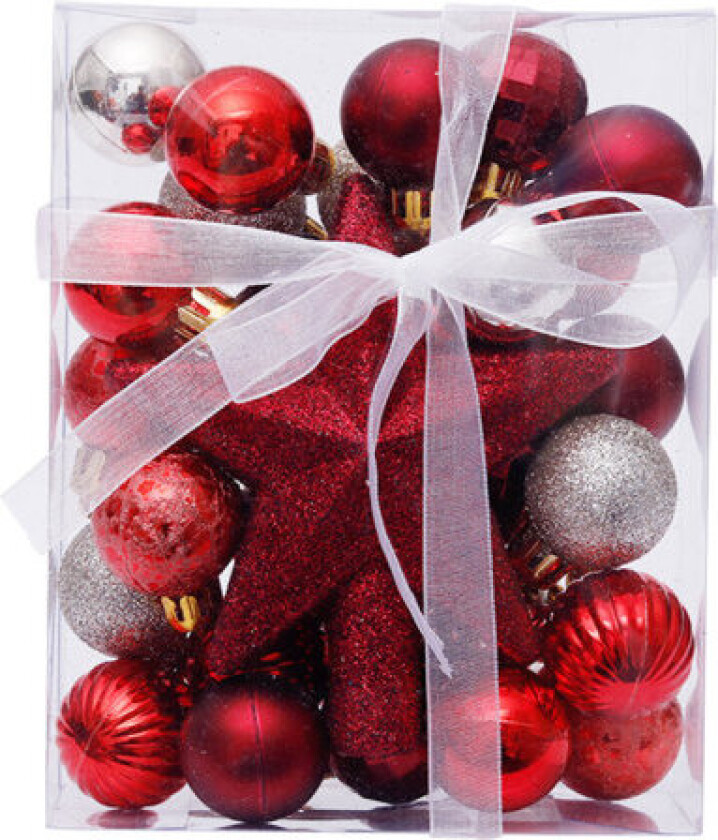 30 stk Julekuler - Uknuselige Juletrær Kuledekorasjoner