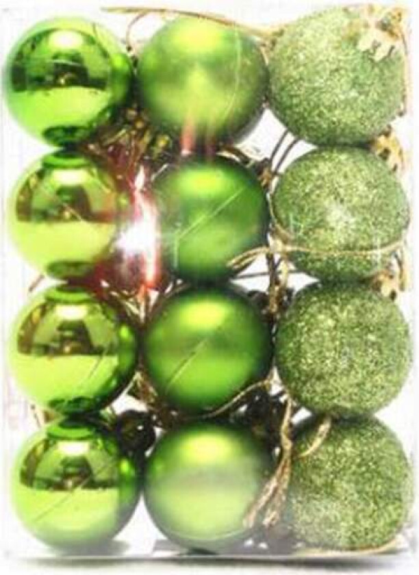 24 stk 1,18 tommers små julekulepynt Jul