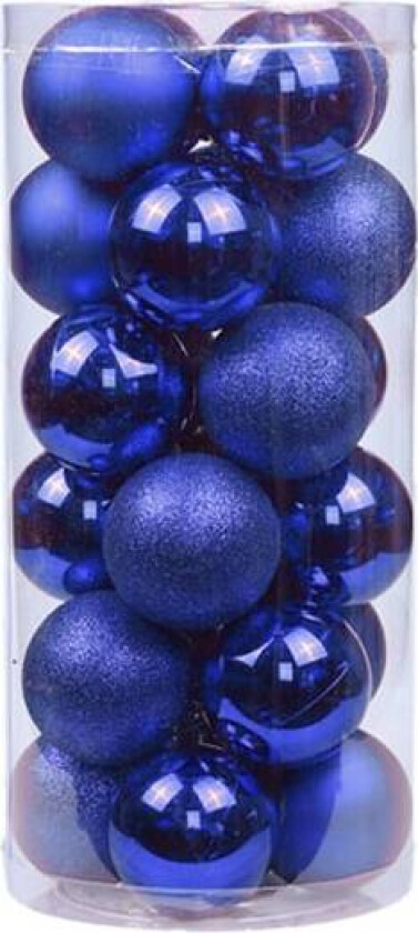 24 stykker 4 cm knusefrie julekulepynt til jul