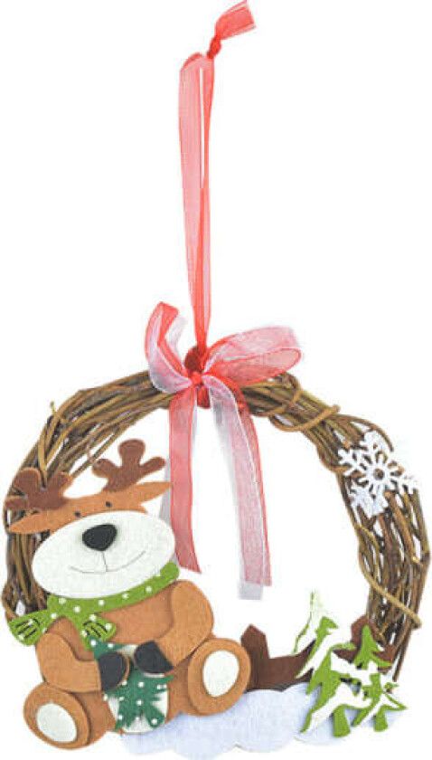 Julekrans i rotting - perfekt for inngangsdøren