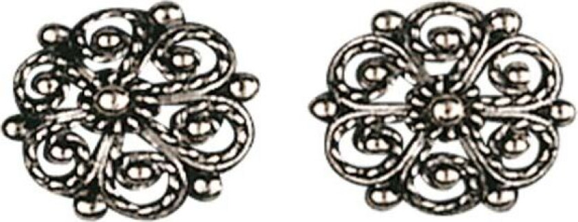 , Øredobber i 830 oksidert sølv