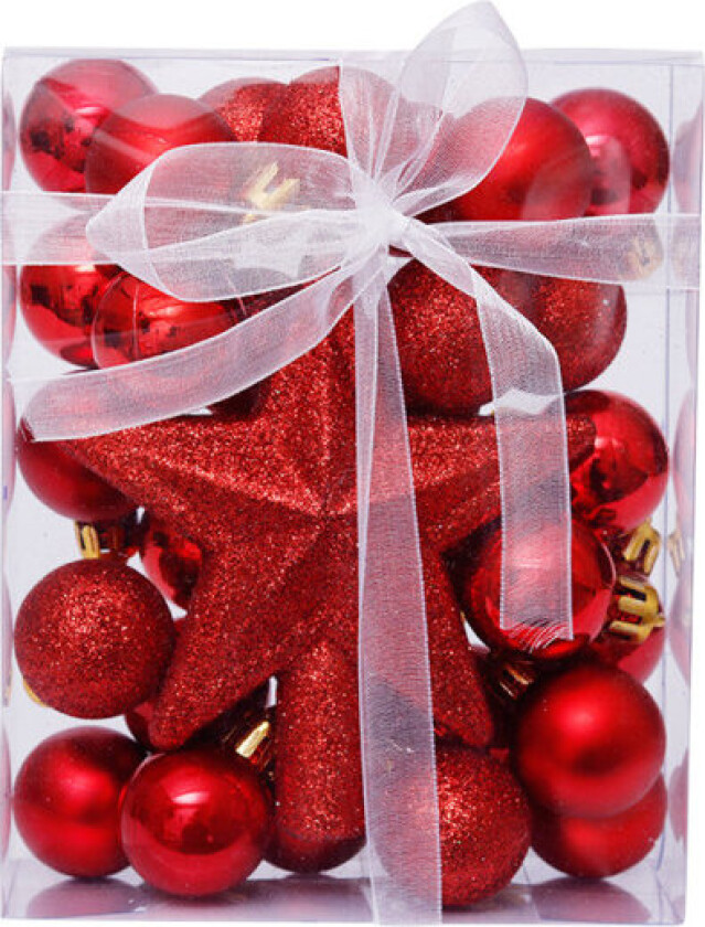 30 stk Julekuler - Uknuselige Juletrær Kuledekorasjoner