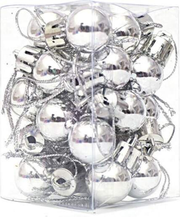 24 stk Julekuler Mini Julekulepynt